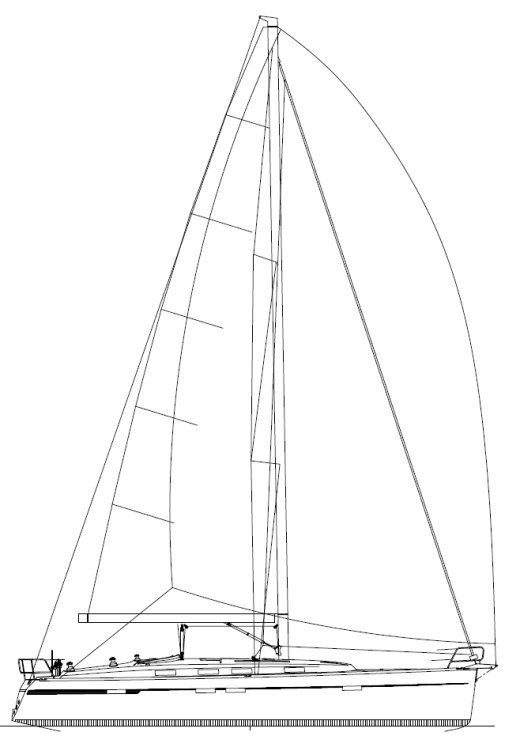 Plano del velero Bavaria 46 Cruiser